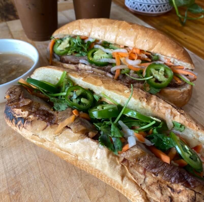 2 Banh mi from Banh Mi Huong Que in Boston's Chinatown
