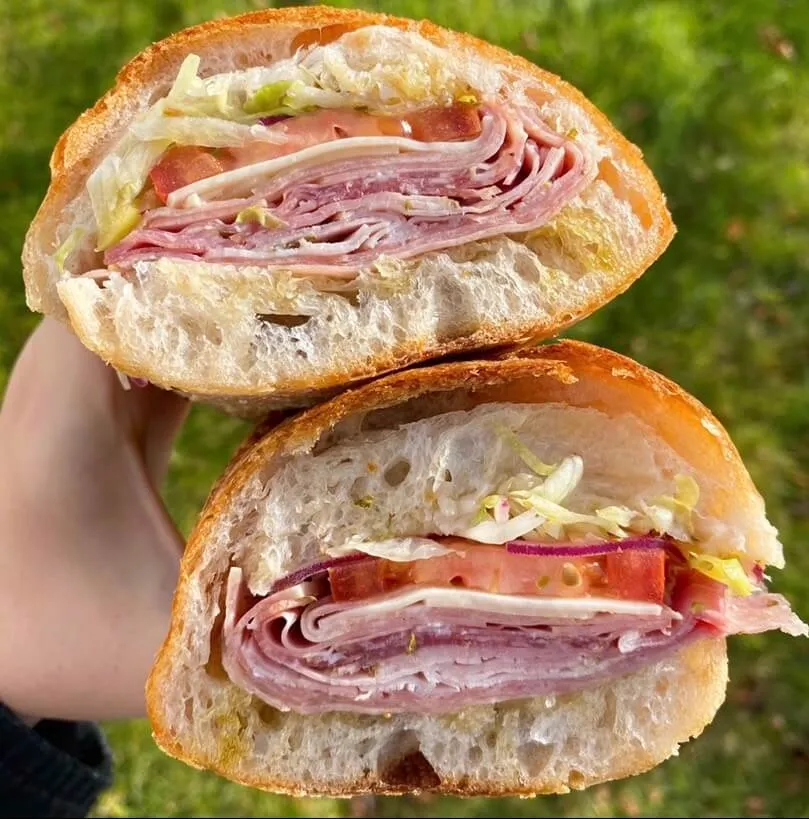 Italiano Panini from Salumeria Italiana in Boston's North End, one of the best Boston sandwiches