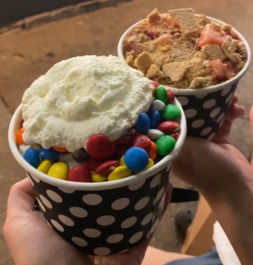 2 ice creams from Scoop and scootery in Boston