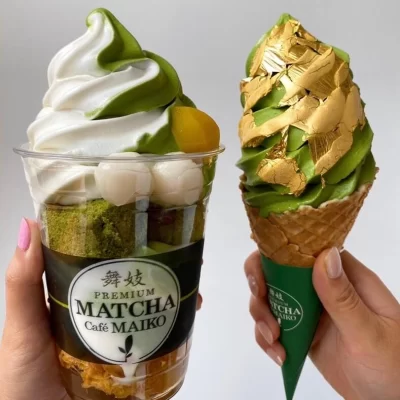 2 soft serves from matcha maiko fenway