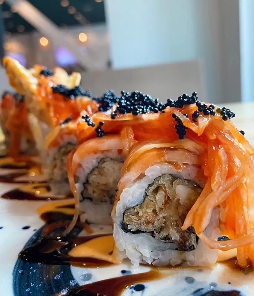 Sushi rolls from Yoki, a Japanese restaurant Boston