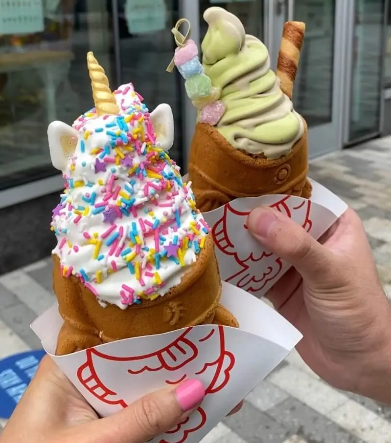 Taiyaki ice cream from Taiyaki NYC in Boston's seaport