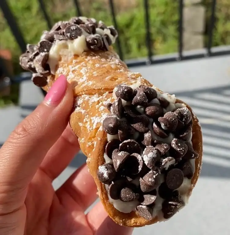 Chocolate chip cannoli from Mike's pastry in Boston