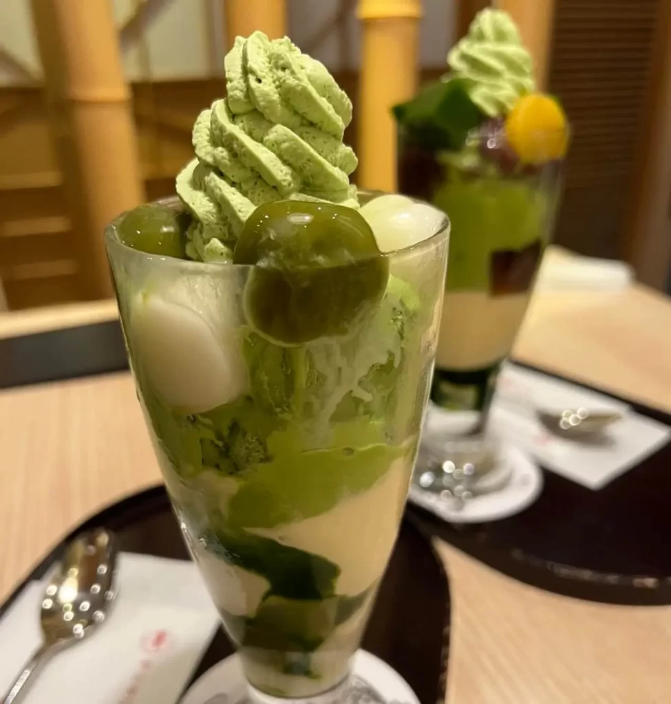 Two Matcha Dessert Parfaits