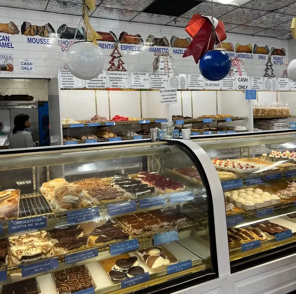 Inside of Mike's Pastry in the North End