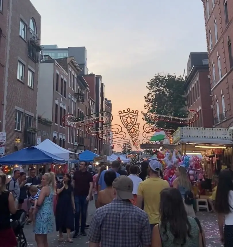 Saint Anthony's Feast Festival in Little Italy in Boston