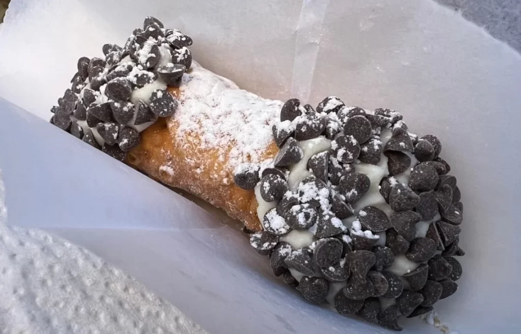 Cannoli from Parziale's bakery