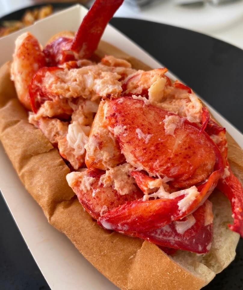 Lobster roll from Pauli's in Boston's Little Italy