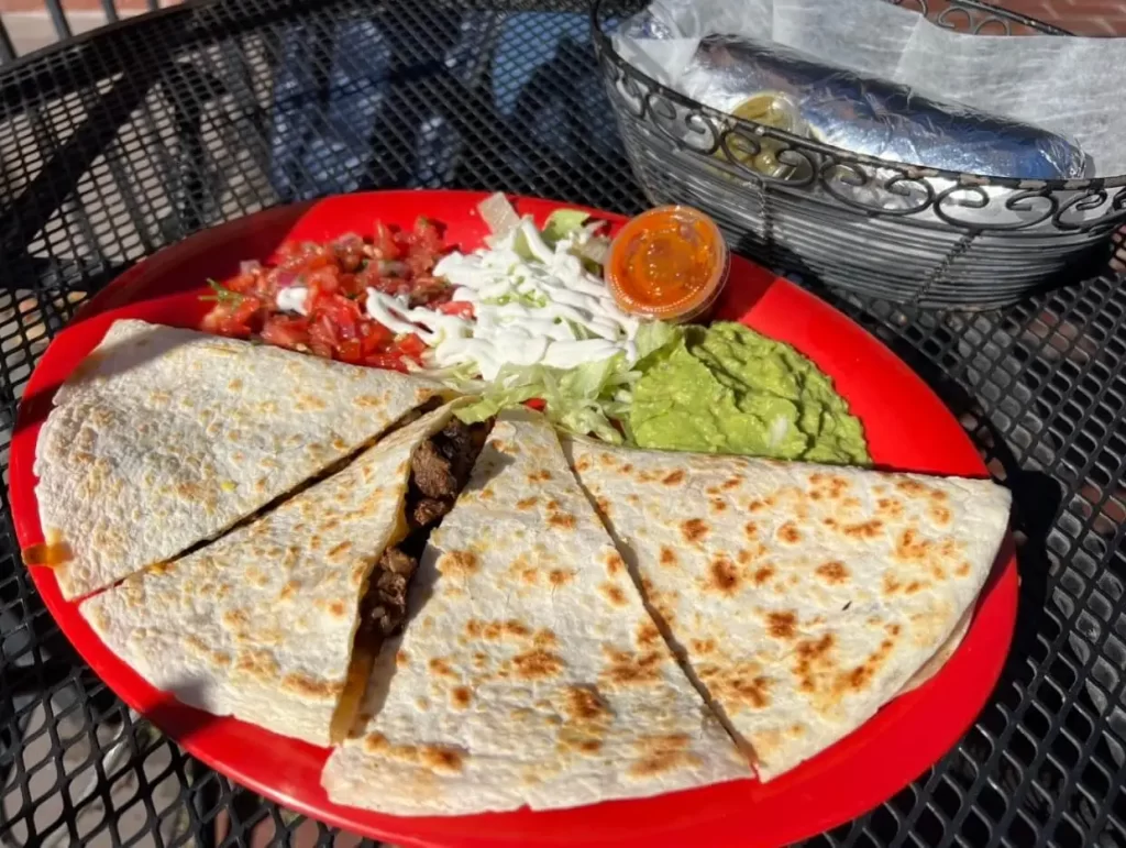 Quesadilla from Chilacates Mexican Street Food in South End