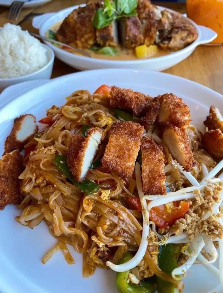 thai food from rod d, one of the best foodie boston spots