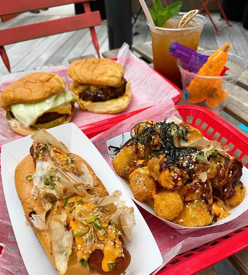 Boston fun restaurants list by sacha eats, this is a spread by shore leave in the south end neighborhood