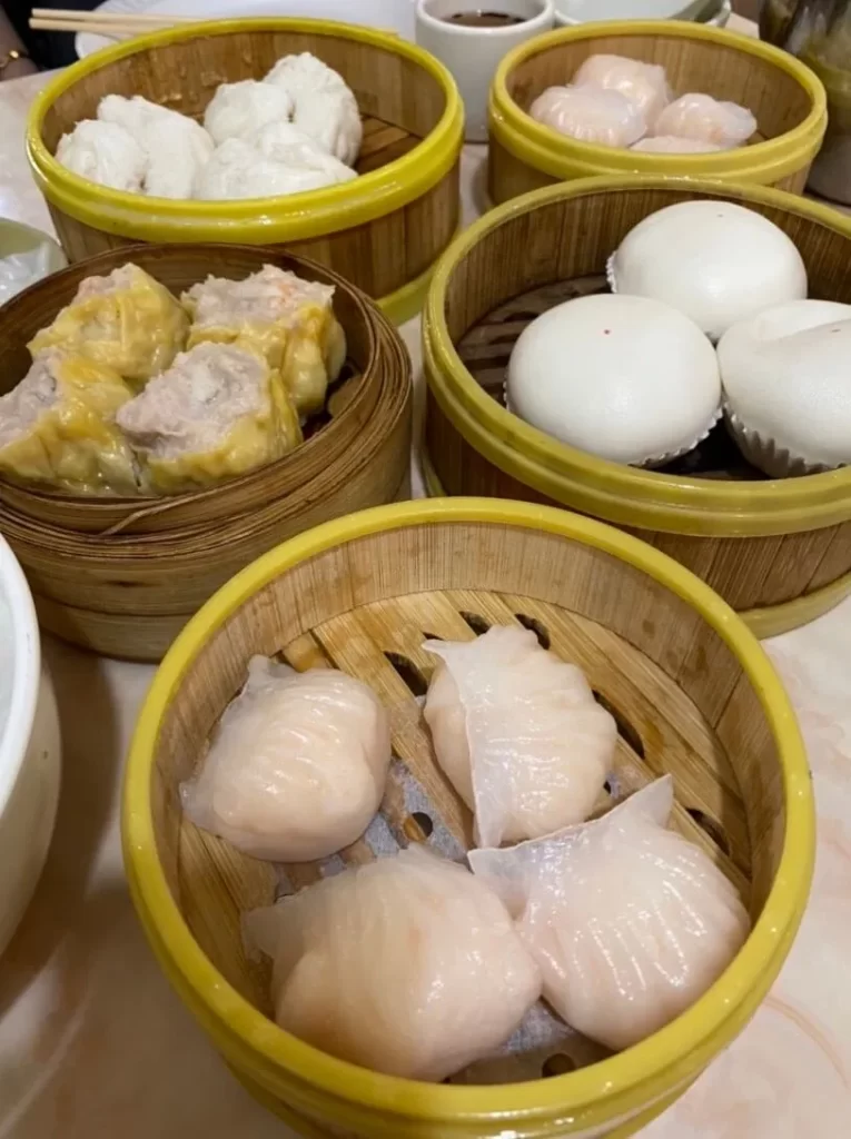 Dim sum at the great taste bakery, one of the spots for chinese food in Boston