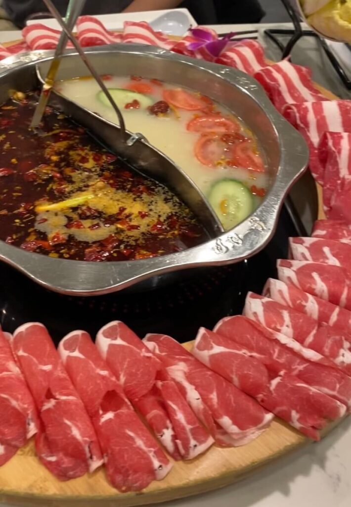 hotpot from liyoushou, a boston hotpot place and one of the Boston fun restaurants experiences