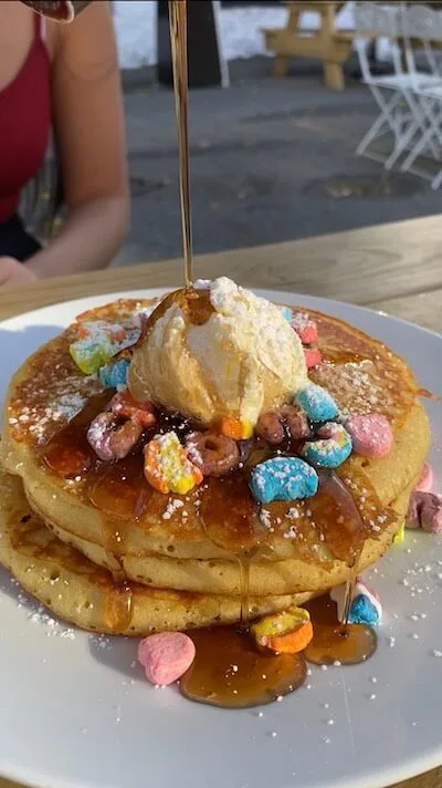 Lucky Charms pancakes