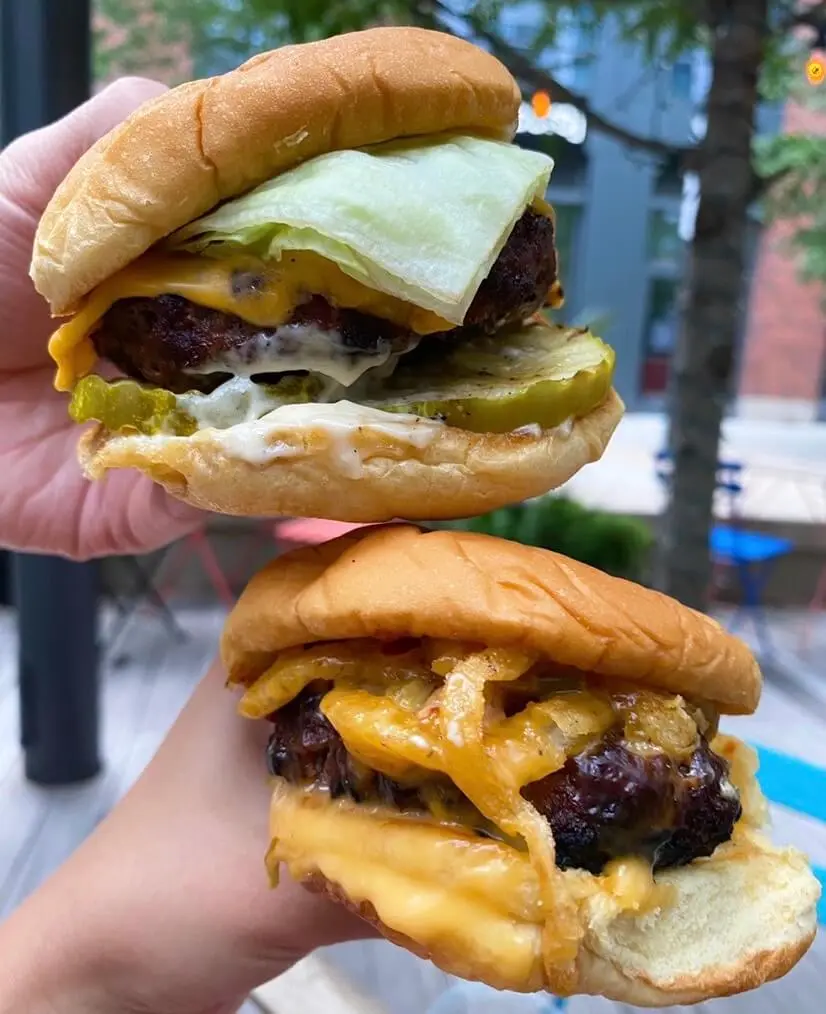 burgers from shore leave in boston