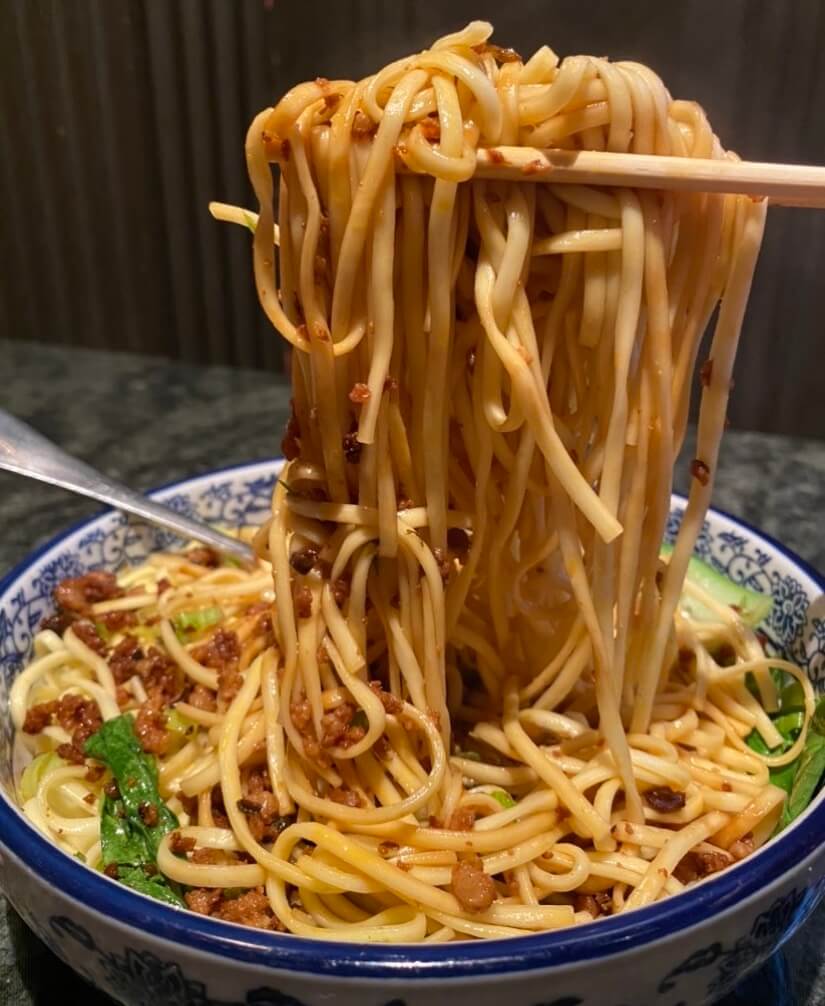 Xiang yu dan dan noodles, a spot for Chinese food in Boston