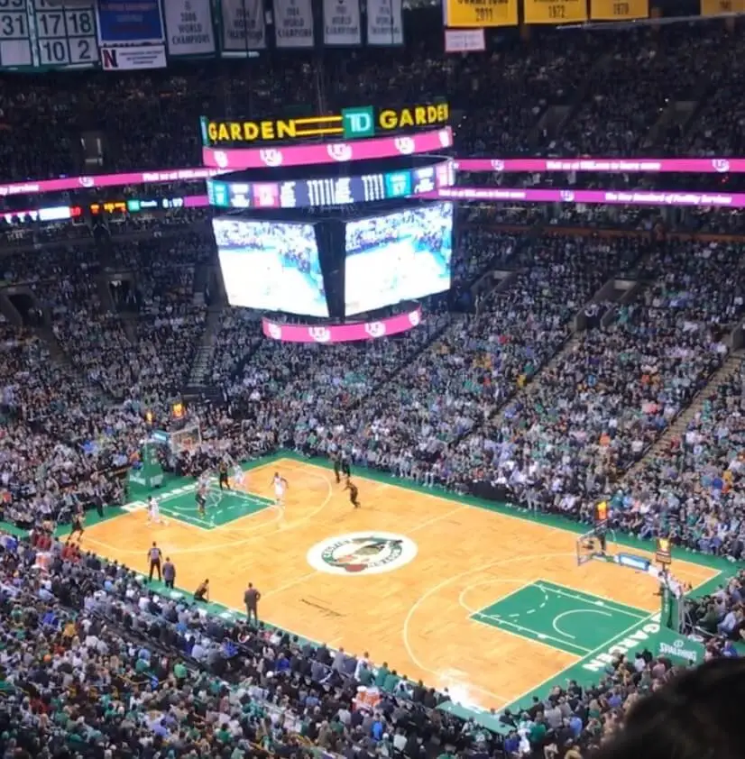 Boston Celtics game at the TD Garden, one of the best indoor activities in Boston