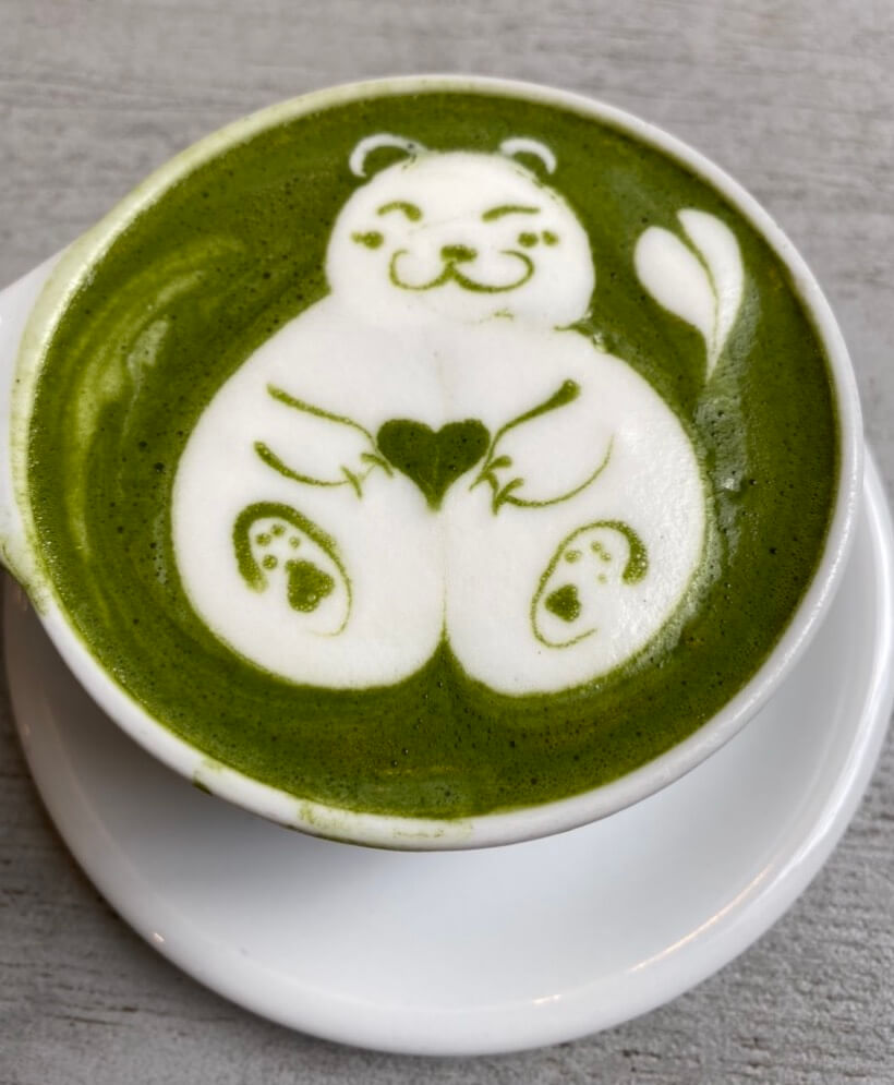 Matcha latte from Ogawa in Boston