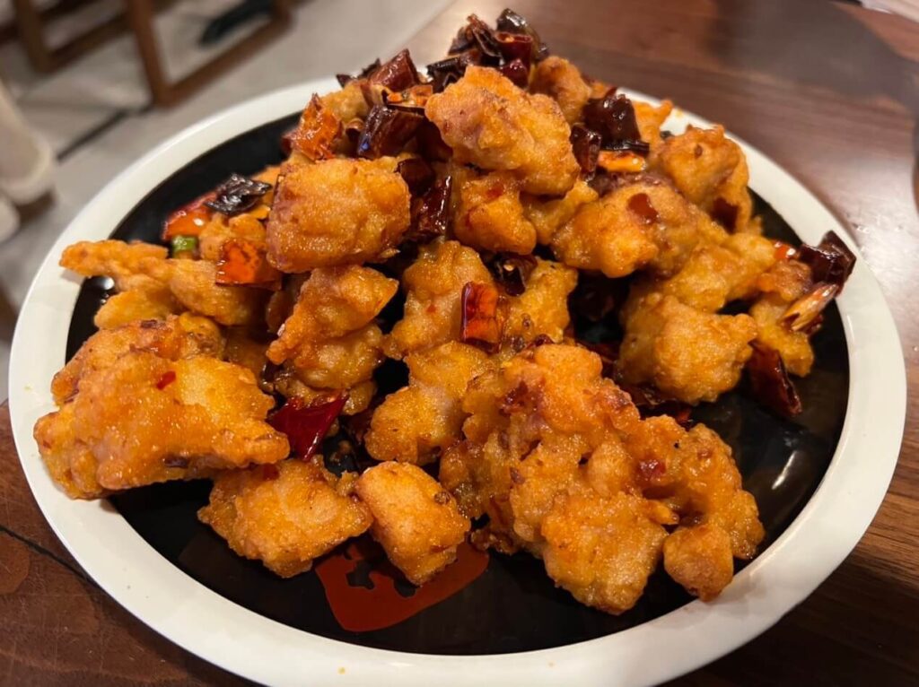 Xiang's spicy fried chicken, one of teh best Chinese food in Boston