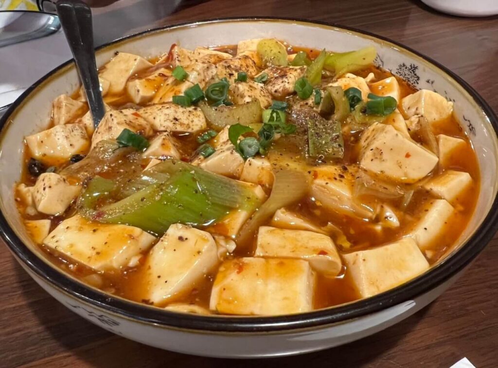 mapo tofu from Hunan gourmet, one of the best Chinese food in Boston