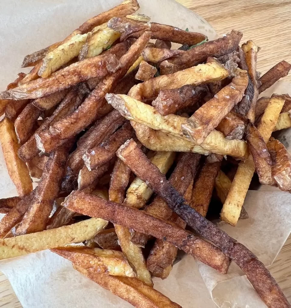 rosemary fries from Clover Food Lab