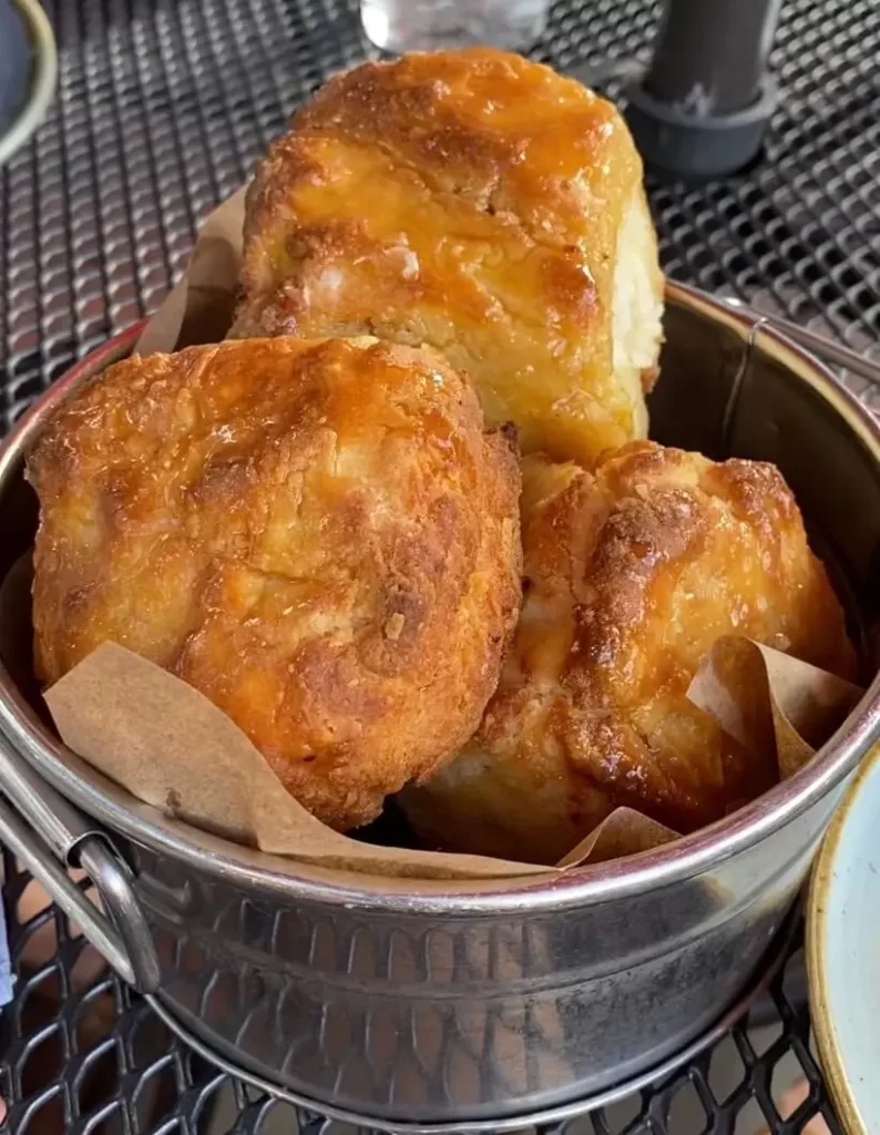 Honey Biscuits at Buttermilk & Bourbon, perfect for Boston Southern food