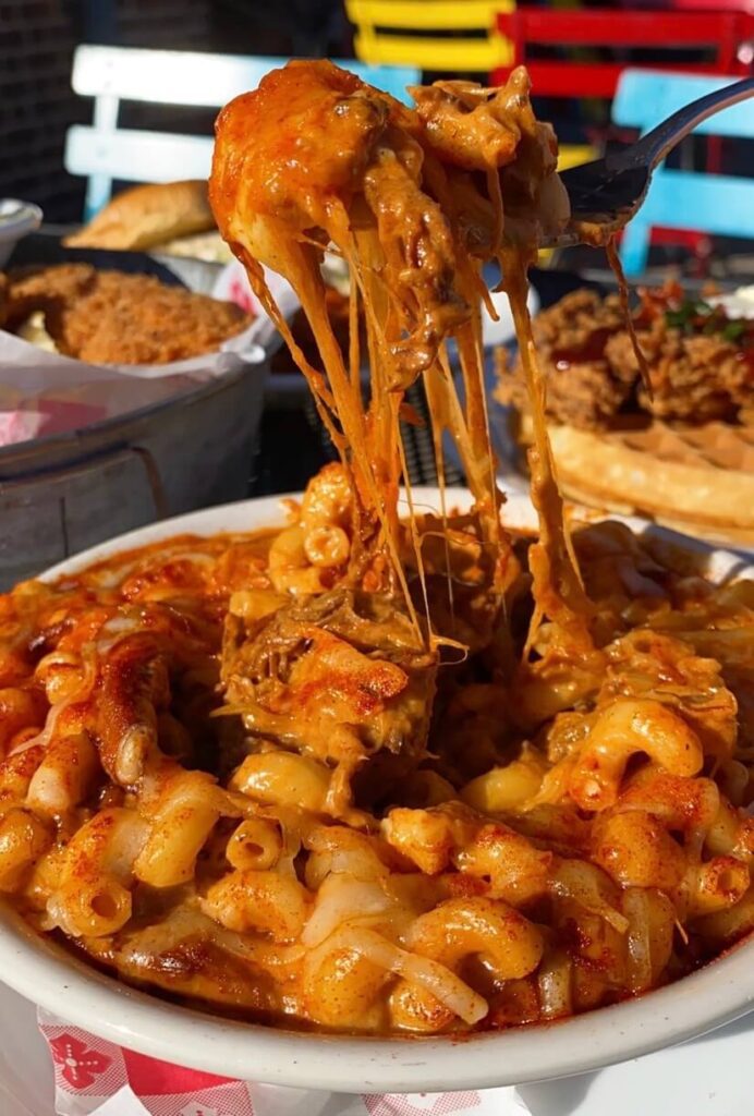 BBQ mac and cheese