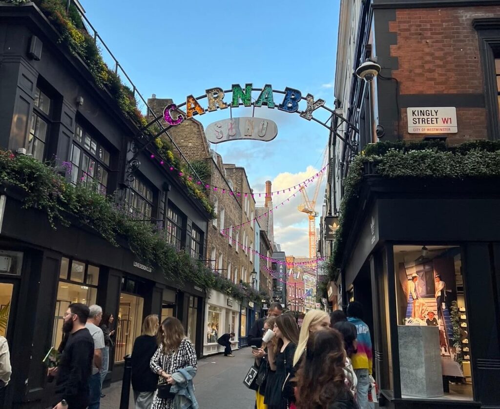 Carnaby Street in Soho London
