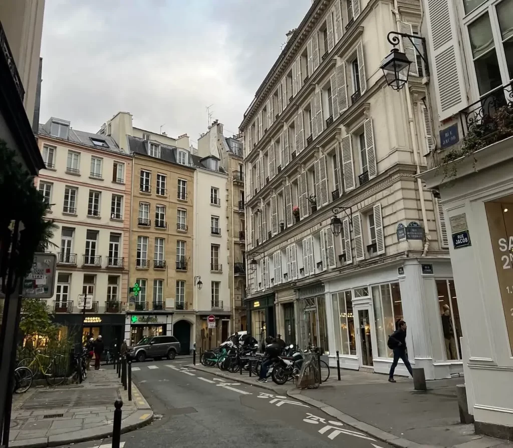 the streets of saint germain in paris