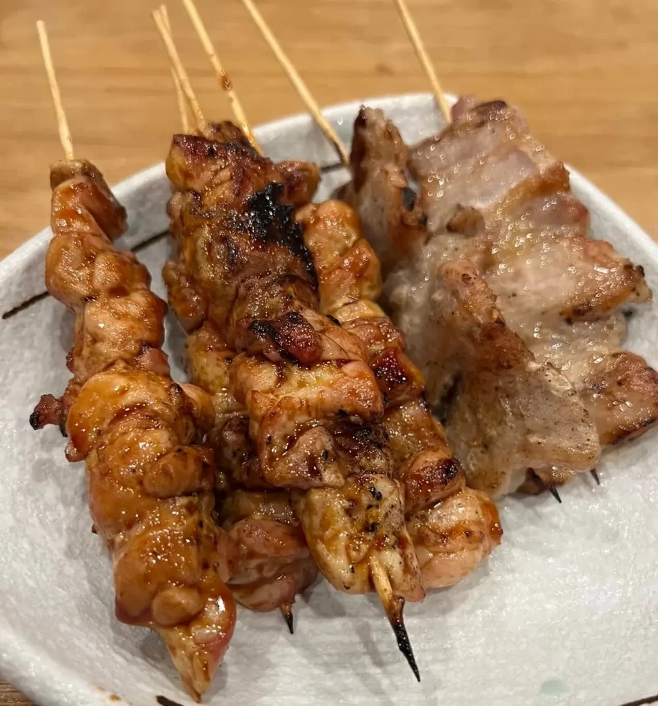 chicken yakitori at one of the best japanese restaurants boston, izakaya ittoku