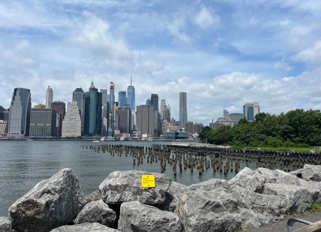 Brooklyn view of the Manhattan skyline