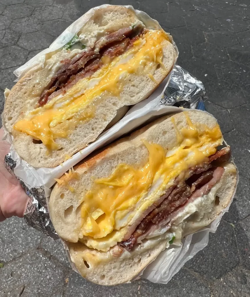 New York City Bagel from Tompkins Square Bagels in East Village. This is one of my favorite ways to start 