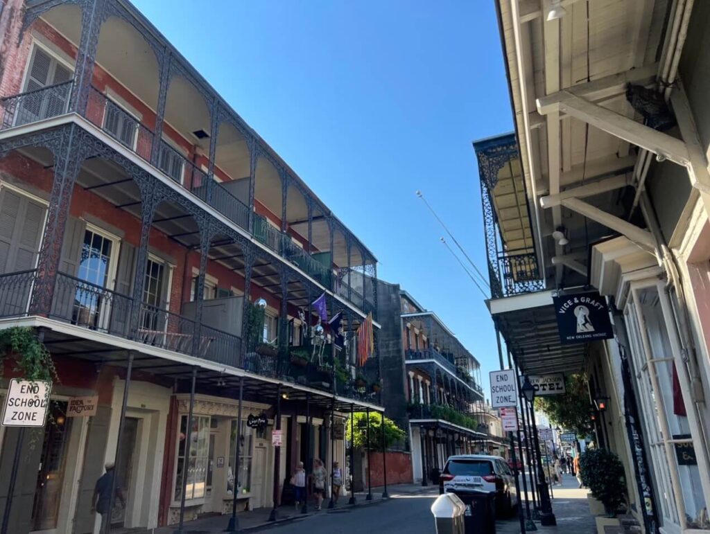 French Quarter, a must for a New Orleans itinerary.